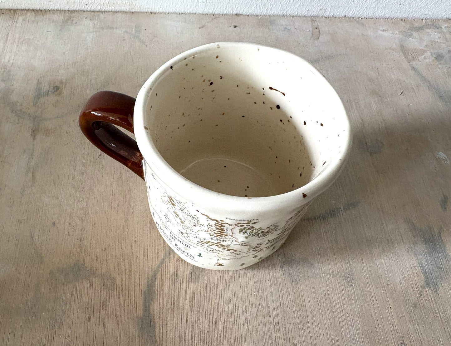 Millie's Pottery Hobbit LOTR Realms of Middle Earth Map Small Mug