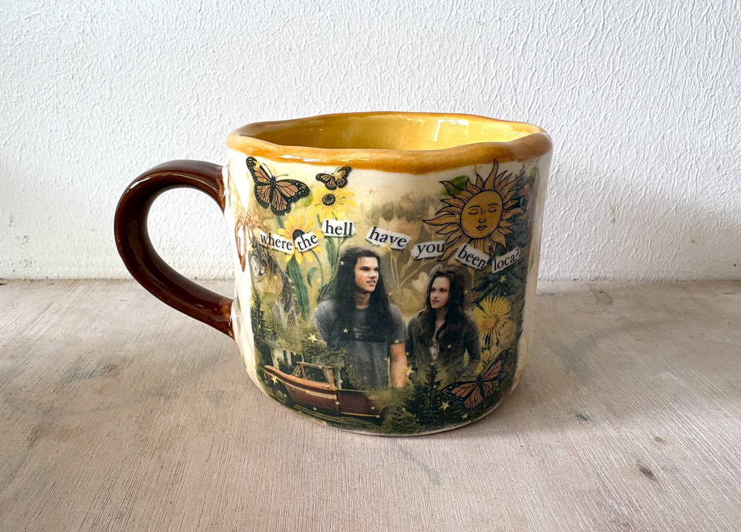 Millie's Millie's Pottery Twilight Where the Hell have you been Loca? Medium Round Mug
