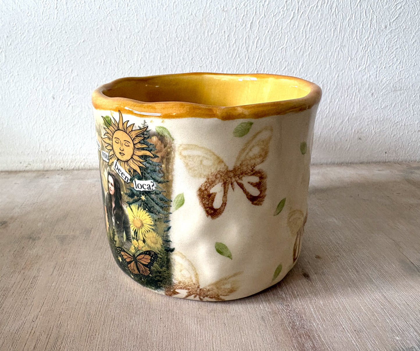 Millie's Millie's Pottery Twilight Where the Hell have you been Loca? Medium Round Mug