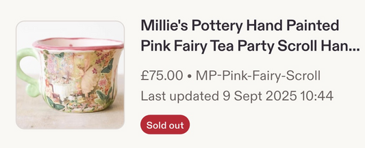 Millie's Pottery Mugs - Customer Order - 3 mugs in total