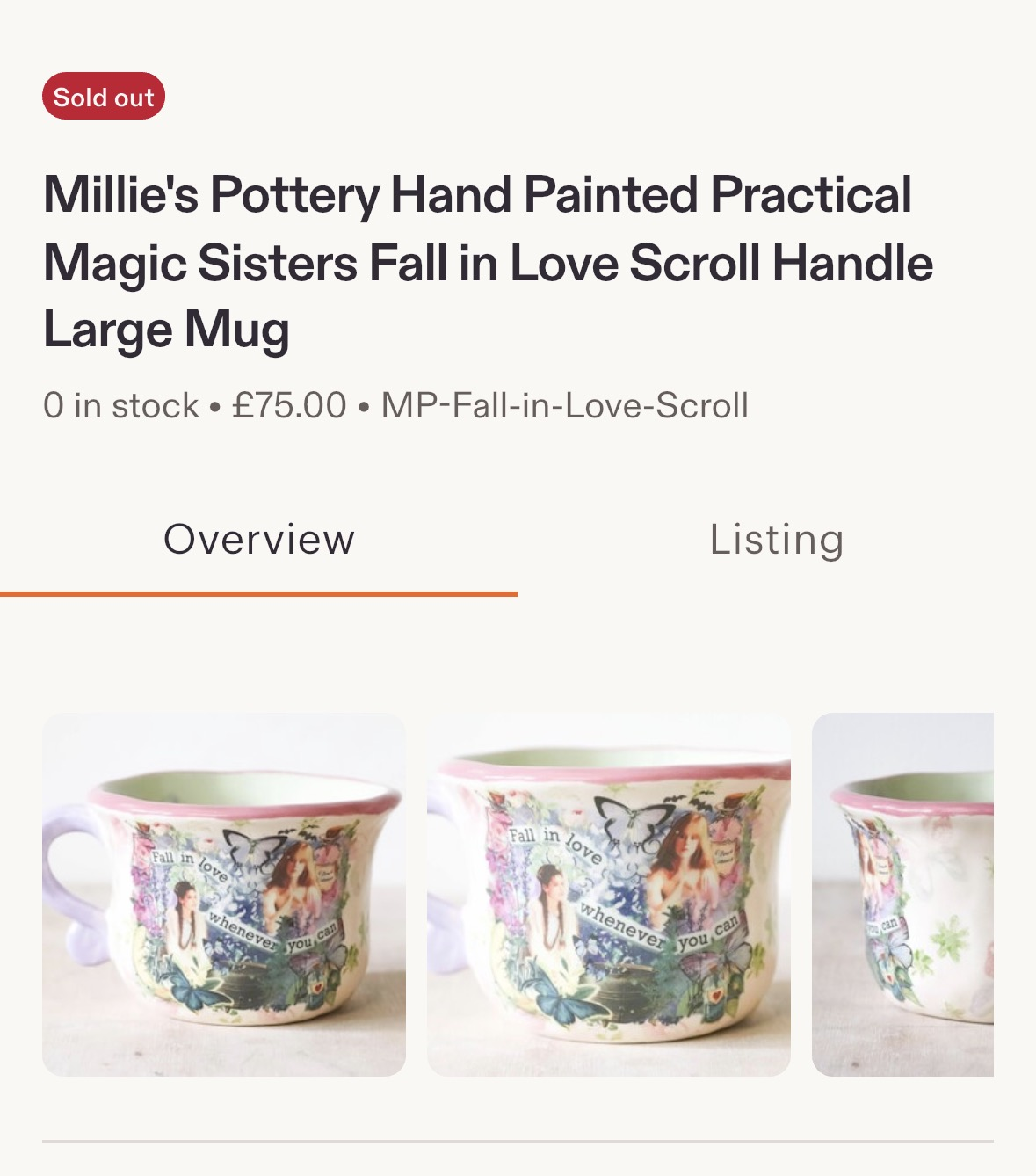 Millie's Pottery Mugs - Customer Order for 3 mugs