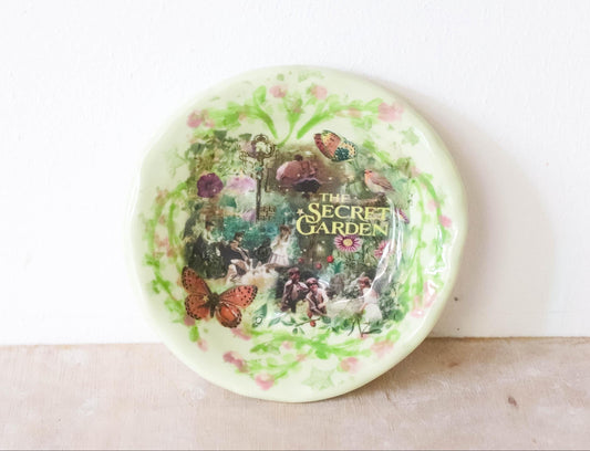 Secret Garden Trinket Dish - Millie's Pottery Secret Garden Trinket Ring Dish