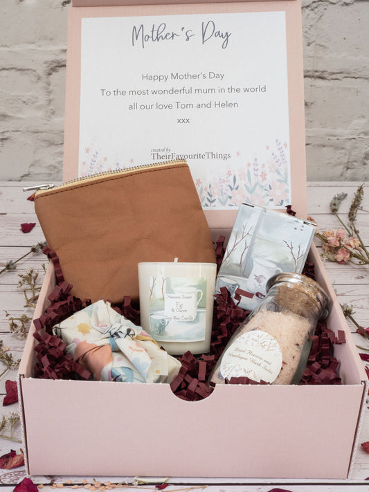 Happy Birthday Mother's Day Gift Box Filled Artisan Vegan Gift for Her Best Friend Present Eco Friendly Gift Box Unique Gifts