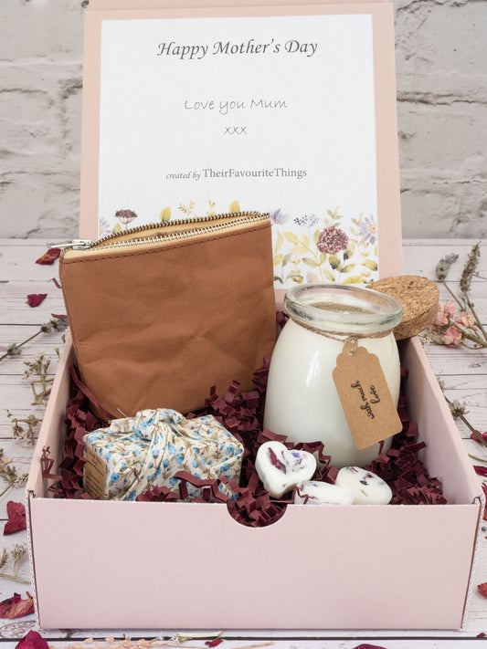 Happy Mother's Day Birthday Special Treat Box Filled Artisan Vegan Gift for Her, Best Friend Present Eco Friendly Unique Gifts