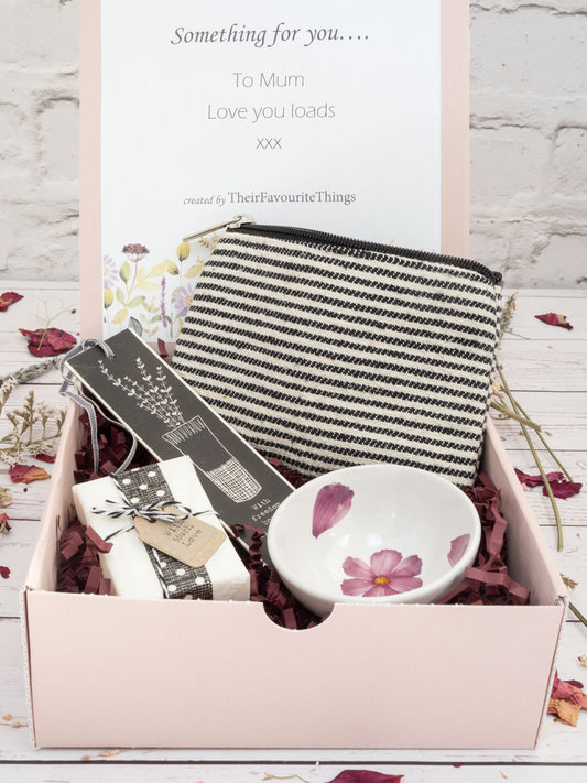 Mother's Day Happy Birthday Gift Box Filled, Artisan Sustainable Coin Purse Gift, Best Friend Present Eco Friendly Gift Box