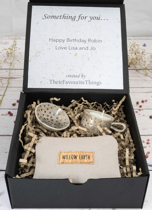 Happy Birthday Gift Box Filled, Artisan Sustainable Coin Purse Gift, Best Friend Present Eco Friendly Gift Box, Unique Gifts