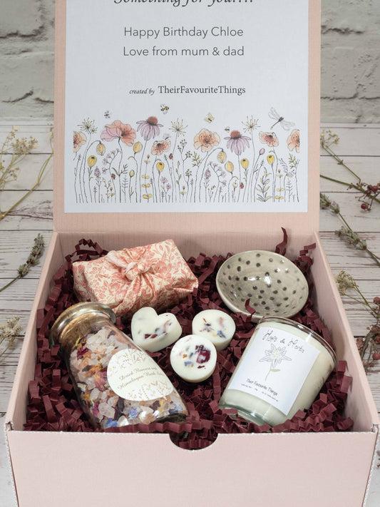 Happy Birthday Mother's Day Special Treat Box Filled Artisan Vegan Gift for Her, Best Friend Present Eco Friendly Unique Gifts