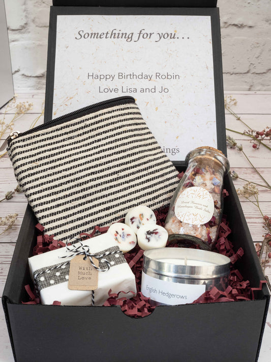 Happy Birthday With Love Gift Box Artisan Sustainable Vegan Gift for Her Best Friend Present Eco Friendly Gift Box, Unique Gifts