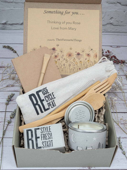 Happy Birthday Gift Box Filled, Artisan Sustainable Vegan Gift for Him, Best Friend Present Eco Friendly Gift Box, Travel Gift