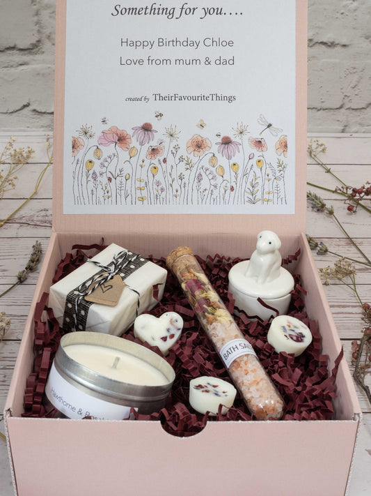 Gift Box Happy Birthday, Artisan Sustainable Vegan Spa Gift for Her Best Friend Dog Present Eco Friendly Gift Box, Unique Gifts